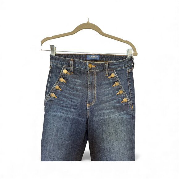 Ramy Brook Helena High-Rise Skinny Jeans – Dark Rinse – Size 25 - Picture 6 of 11